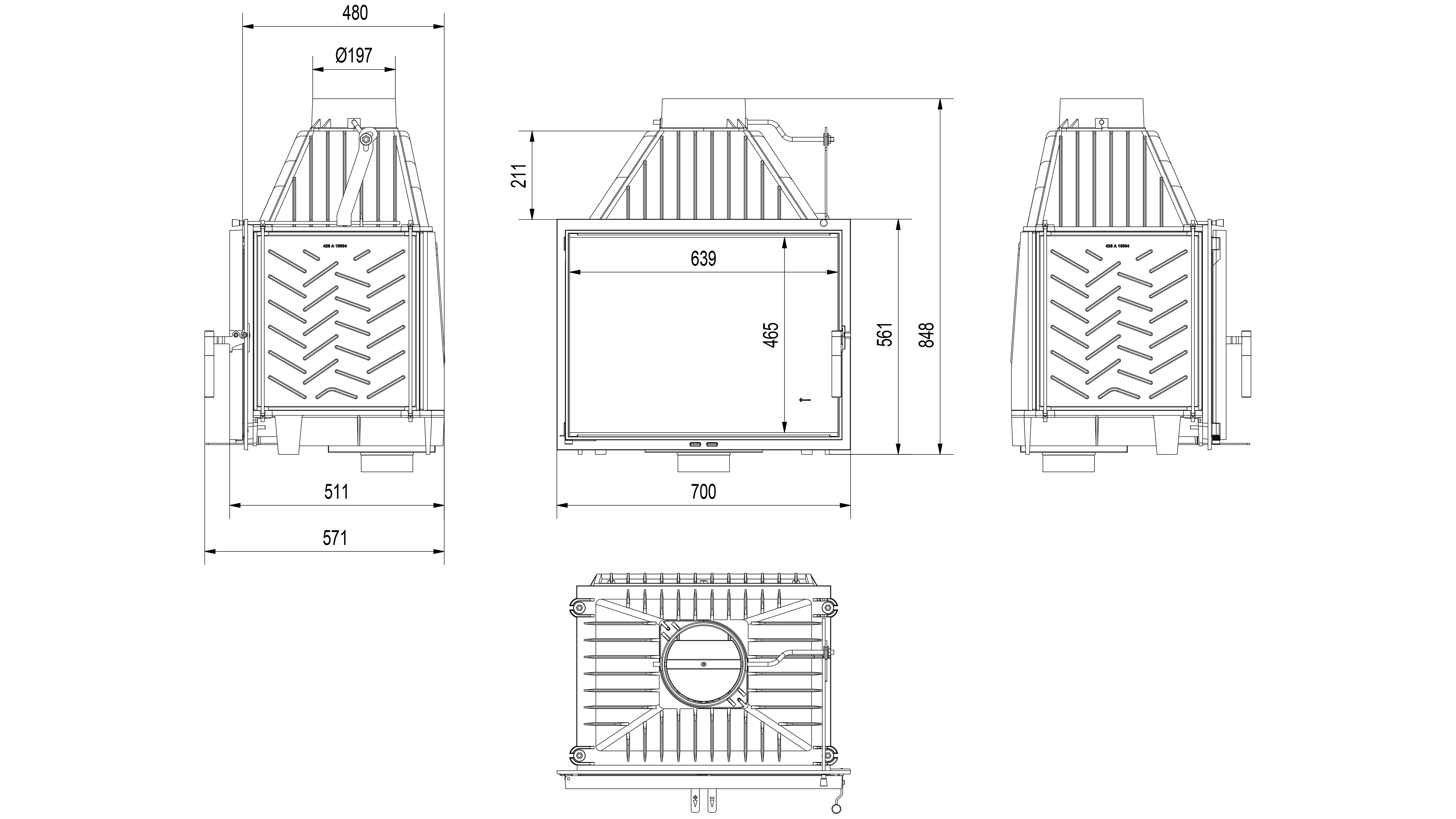 Rysunek techniczny LUCY 14 SLIM lewy BS rysunek techniczny